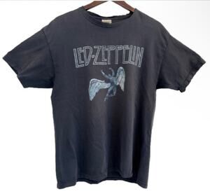 Vintage 80s Led Zeppelin “Stairway To Heaven” Naturally Distressed Tshirt Large